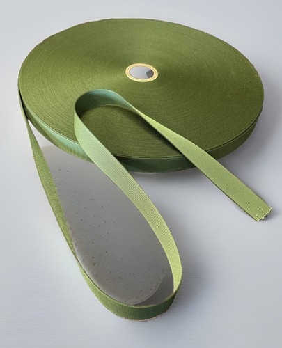 Nylon webbing solid olive - solid,